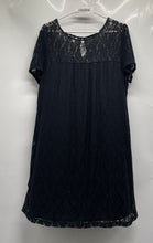 Load image into Gallery viewer, I.N.C. International Concepts Womens Black Lace Short Sleeve Shift Dress Sz 1X
