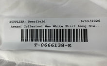 Load image into Gallery viewer, Armani Collezioni Mens White Long Sleeve Collared Button-Up Shirt Size L
