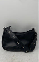 Load image into Gallery viewer, Forever 21 Womens Black Leather Zipper Shoulder Strap Crossbody Bag
