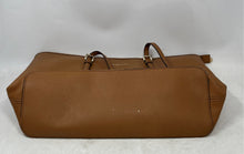 Load image into Gallery viewer, Michael Kors Womens Jet Set Travel Brown Leather Double Handle Zip Top Tote Bag
