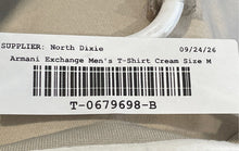 Load image into Gallery viewer, Armani Exchange Mens Cream Short Sleeve V-Neck Pullover T-Shirt Size Medium
