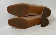 Load image into Gallery viewer, Franco Sarto Womens Guliana Beige Leather Slip-On Square Toe Pump Heels Size 9M
