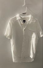 Load image into Gallery viewer, J.Crew Mens White Cotton Gauze Short Sleeve Button-Up Shirt Size Medium
