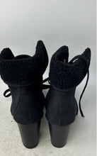 Load image into Gallery viewer, Torrid Womens Black Round Toe Lace-Up Block High Heels Combat Boots Size 7.5 W
