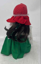 Load image into Gallery viewer, Royalton Collection Hand Painted Green Dress Red Scarf Porcelain Doll
