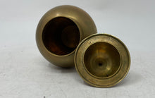 Load image into Gallery viewer, Mid Century Solid Brass Decorative Ginger Jar Urn Vase With Lid Collectible
