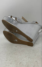 Load image into Gallery viewer, Michael By Michael Shannon Womens Fiesta Silver Platform Sandals Size 7.5
