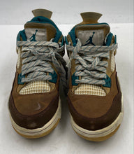 Load image into Gallery viewer, Authentic Nike Boys Air Jordan 4 Retro Brown Green Sneaker Shoes Size 5Y Stained
