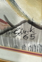 Load image into Gallery viewer, Vintage Sad Melancholic Clown Art Portrait Framed Signed Oil Painting On Board
