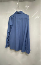 Load image into Gallery viewer, Nautica Mens Blue White Gingham Slim Fit Dress Shirt Size XL 17-17.5 34/35
