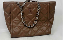 Load image into Gallery viewer, Steve Madden Womens Brown Leather Chain Inner Pockets Shoulder Bag With Pouch

