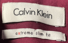 Load image into Gallery viewer, Calvin Klein Mens Purple Long Sleeve Extreme Slim Fit Dress Shirt Size 15
