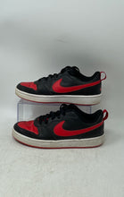 Load image into Gallery viewer, Nike Kids Court Borough Low 2 BQ5448-007 Black Red Sneaker Shoes Size 6.5Y
