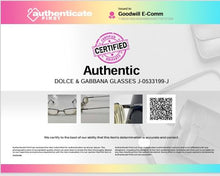 Load image into Gallery viewer, Authentic Dolce &amp; Gabbana Women's Grey Gunmetal Clear Glasses
