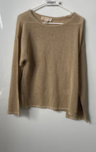 Load image into Gallery viewer, Michael Kors Womens Gold Long Sleeve Pullover Sweater Size Large
