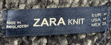 Load image into Gallery viewer, Zara Womens Gray Long Sleeve Tight-Knit Ribbed Hem Pullover Sweater Size S

