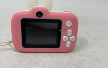 Load image into Gallery viewer, White Pink Rabbit Shaped Mini Digital Camera For Kids With Strap Not Tested
