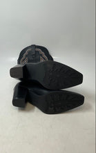 Load image into Gallery viewer, Unbranded Womens Black Square Toe Block Cowboy Western Boots Size 38
