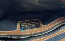 Load image into Gallery viewer, Divina Firenze Womens Brown Leather Magnetic Flap Rectangle Shoulder Bag
