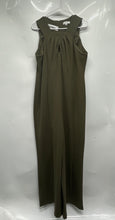 Load image into Gallery viewer, Calvin Klein Womens Green Sleeveless Wide-Leg Pleated One-Piece Jumpsuit Size 14
