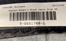 Load image into Gallery viewer, Express Womens Blue Flat Front Bootcut Leg Stretch Trouser Pants Size 4R
