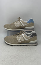 Load image into Gallery viewer, New Balance Mens 574 U574OO2 Beige Low Top Lace-Up Sneaker Shoes Size 10 D
