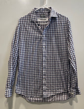 Load image into Gallery viewer, Michael Kors Mens Multicolor Plaid Cotton Slim Fit Dress Shirt Size L 16 32/33

