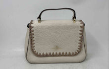 Load image into Gallery viewer, Kate Spade Womens White Leather Adjustable Strap Whipstitch Flap Crossbody Bag
