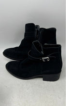 Load image into Gallery viewer, Cole Haan Womens Indiana Black Suede Side Zip Block Heel Ankle Boots Size 8B
