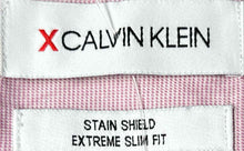 Load image into Gallery viewer, X Calvin Klein Mens Pink Extreme Slim Fit Dress Shirt Size XL 17-17.5 36/37
