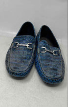 Load image into Gallery viewer, Donald J. Pliner Mens Viro 2 Blue Moc Toe Slip-On Driving Loafer Shoes Size 14M
