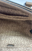 Load image into Gallery viewer, Guess Womens Brown Beige Signature Print Leather Detachable Strap Crossbody Bag
