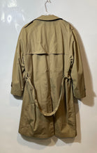 Load image into Gallery viewer, Gleneagles Womens Khaki Double-Breasted Long Sleeve Pockets Trench Coat Size 40S
