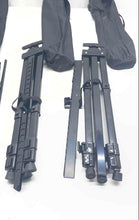 Load image into Gallery viewer, Lot Of Assorted 4 Bag Black Adjustable Camera Stand Tripod With Carry Case
