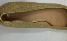 Load image into Gallery viewer, Coach Womens Lia Gold Leather Bow Round Toe Slip-On Block Pump Heels Size 8 B
