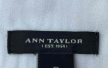 Load image into Gallery viewer, Ann Taylor Womens White Black Geometric Sleeveless Crew Neck Wrap Dress Size 2
