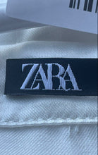 Load image into Gallery viewer, Zara Womens White Collared Long Sleeve Button-Front Shirt Dress Size XL
