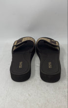 Load image into Gallery viewer, Michael Kors Womens Brown Monogram Print Slip-On Slide Sandals Size 9M
