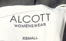 Load image into Gallery viewer, Alcott Womens Black Sleeveless Notch Lapel Double-Breasted Suit Vest Sz XS w/Tag
