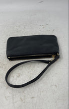 Load image into Gallery viewer, Michael Kors Womens Black Leather Logo Zipper Inner Pocket Wristlet Wallet
