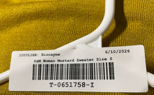 Load image into Gallery viewer, H&amp;M Womens Mustard Knitted Long Sleeve High-Low Hem Pullover Sweater Size Small
