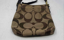 Load image into Gallery viewer, Coach Womens Brown Signature Print Adjustable Strap Shoulder Crossbody Bag
