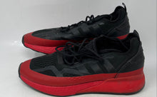 Load image into Gallery viewer, Adidas Mens ZX 2K Boost H67584 Black Red Low Top Lace-Up Sneaker Shoes Size 11
