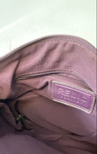 Load image into Gallery viewer, Relic Womens Purple Leather Inner Pockets Top Handle Satchel Handbag
