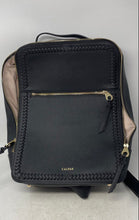 Load image into Gallery viewer, Galpack Womens Black Leather Zipper Adjustable Strap Top Handle Backpack
