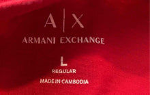 Load image into Gallery viewer, Armani Exchange Mens Red Short Sleeve Crew Neck Pullover Graphic T-Shirt Size L
