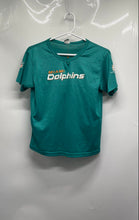 Load image into Gallery viewer, Franklin Boys Aqua Miami Dolphins Short Sleeve NFL Football T-Shirt Size Medium
