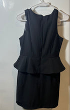 Load image into Gallery viewer, Forever 21 Womens Black Sleeveless Scoop Neck Peplum Sheath Dress Size M

