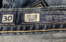 Load image into Gallery viewer, Miss Me Womens Blue Stretch Pockets Straight Leg Bootcut Jeans Size 30
