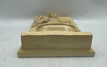 Load image into Gallery viewer, Home Decor Hanging Beige Engraved Ceramic Chalkware Boy Wall Plaque
